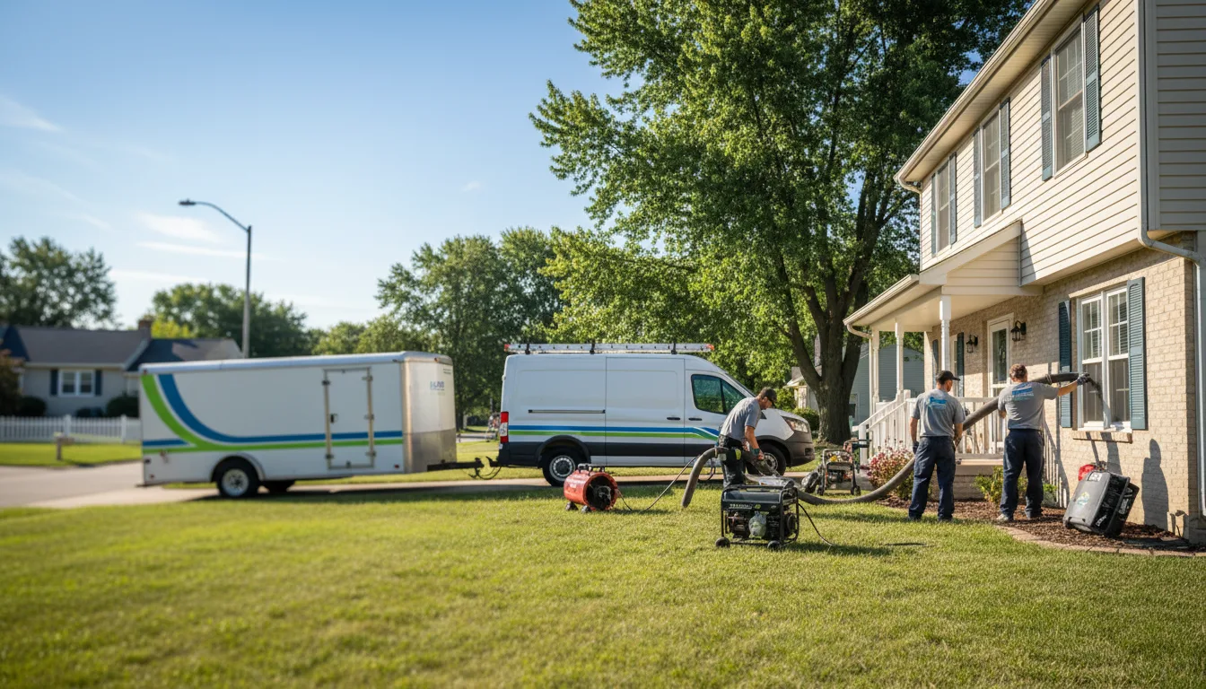 Flooded Basement Restoration And Cleanup With Repair in Mansfield, OH near me
